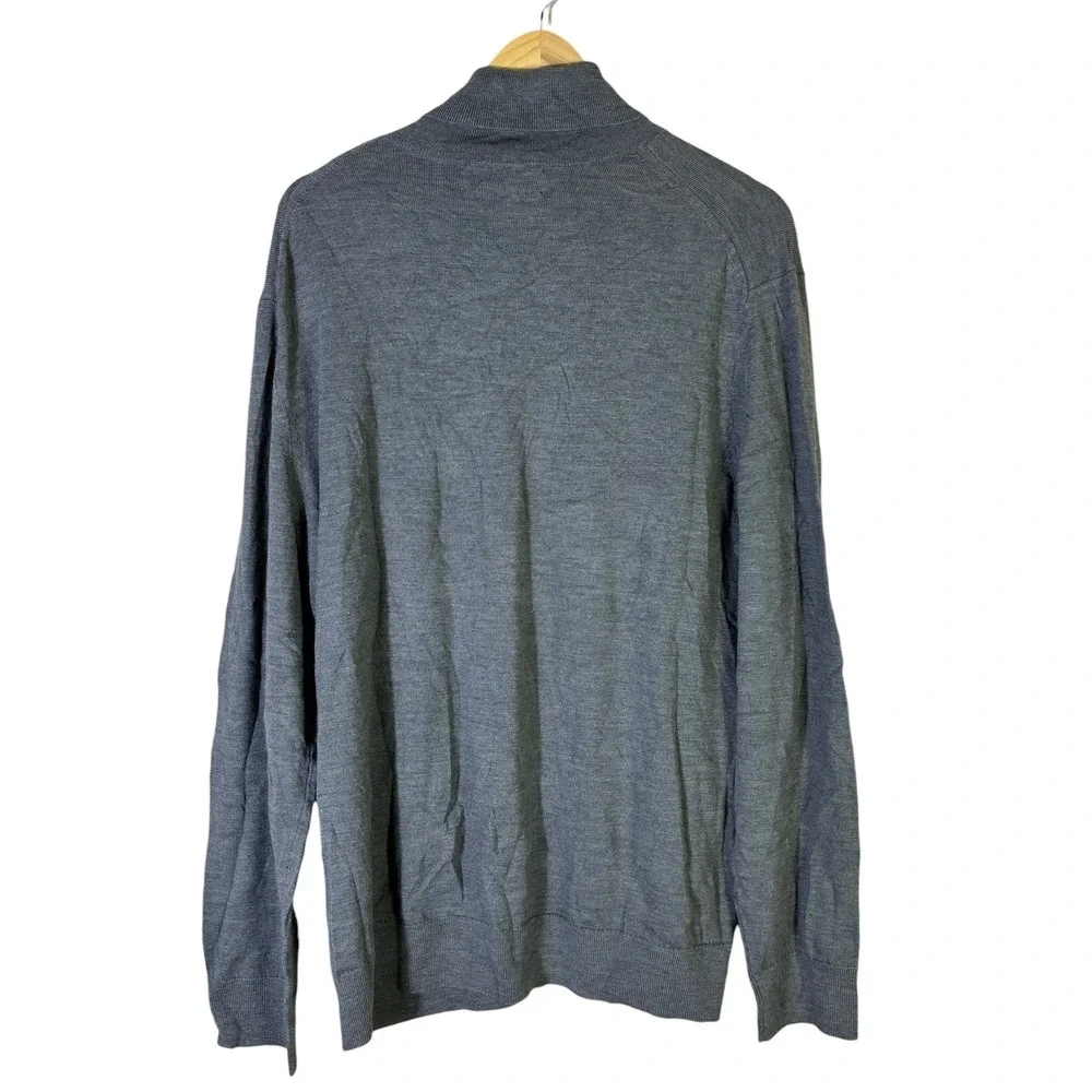 NWT Banana Republic Italian Merino Solid Turtleneck Sweater Grey Classic SizeXXL